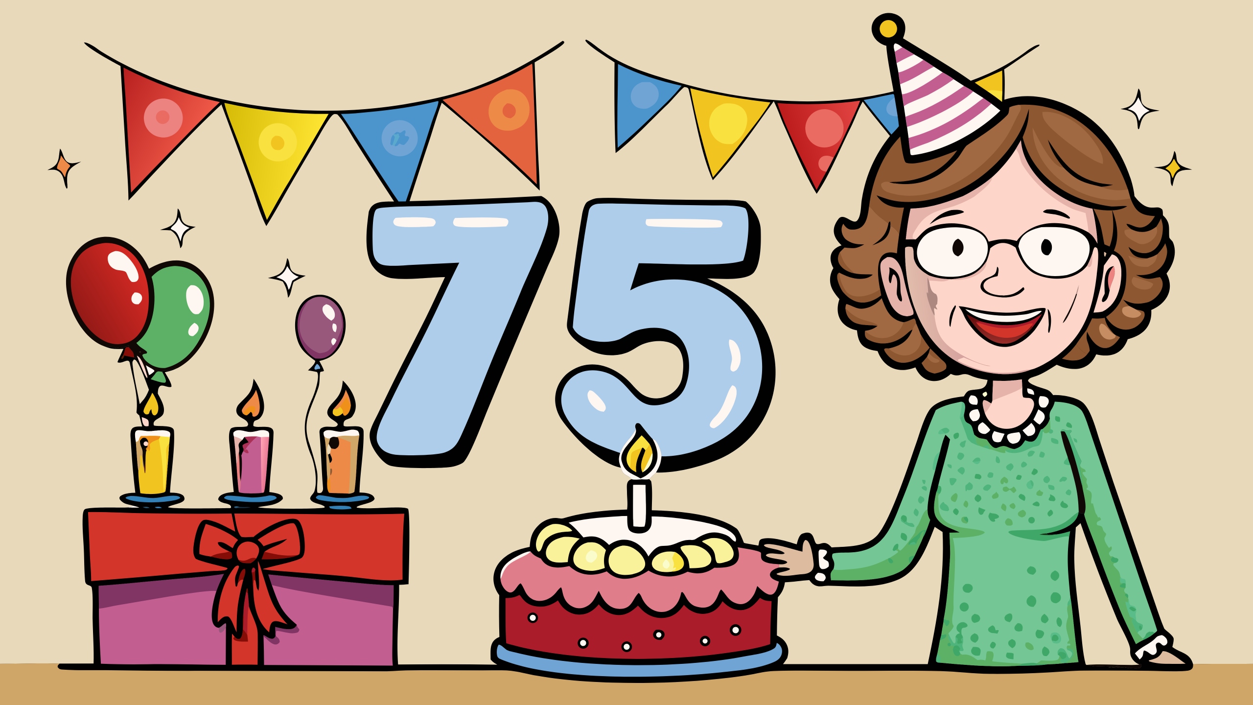 Поздравление с юбилеем 75 лет женщине